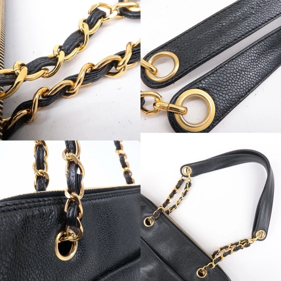 💎 ✨BEAUTIFUL✨💎 TRAVEL XL CAVIAR CHANEL TOTE ZIPPER TOP - Picture 6 of 15